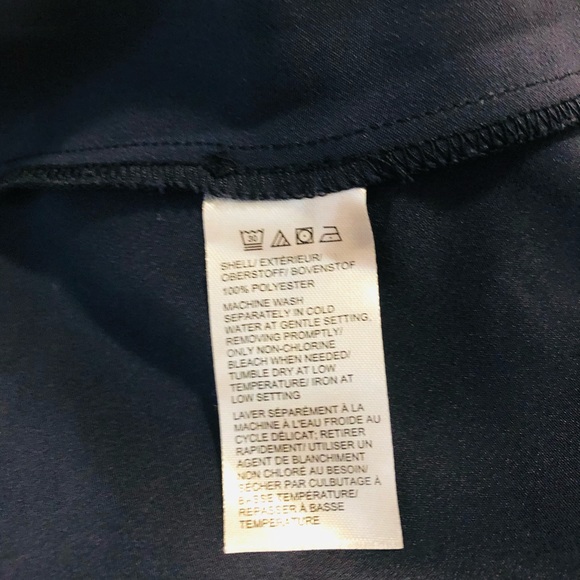 2/$30 HALSTON Long Sleeve Faux Wrap Peplum Top - Picture 5 of 6